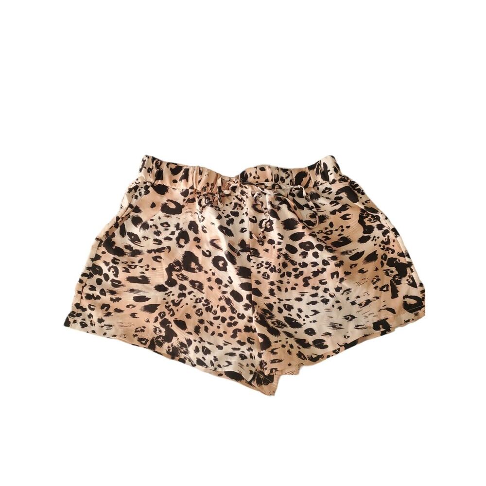 Shein curve Leopard Print shorts Womens sz 0xl NWOT